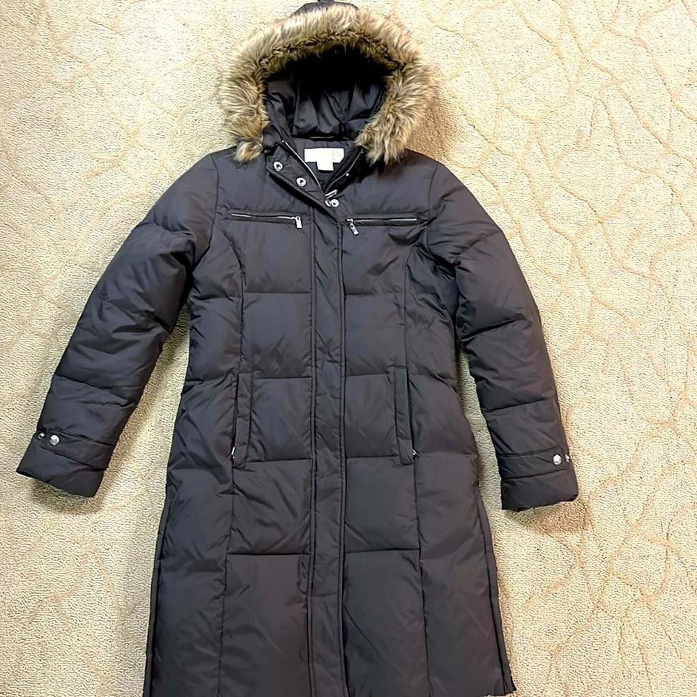 Michael Kors brown puffy jacket